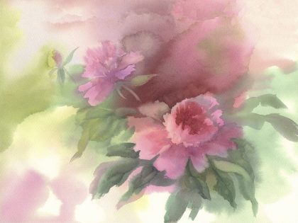 ACQUARELLO FLOWERS ROSA