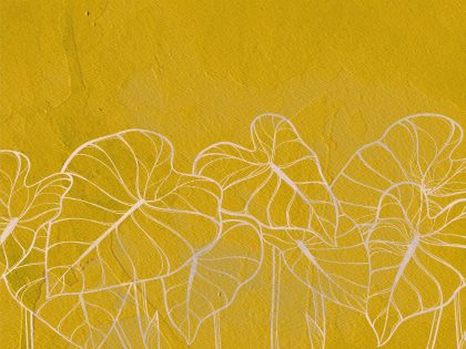 ACQUARELLO LEAVES GIALLO
