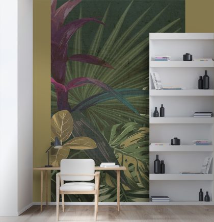 Bouquet Tropicale Pannello verde